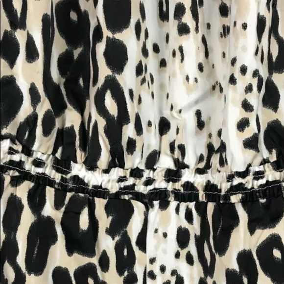 Bebe Leopard Print Romper❤️Beautiful Satin feel! - Picture 5 of 8